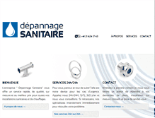 Tablet Screenshot of depannage-sanitaire.com